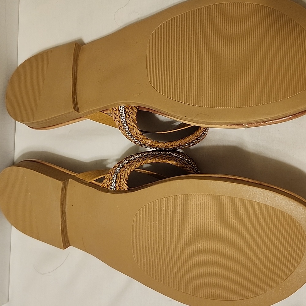 Coach and Four Tan Sandals - Picture 3 of 5